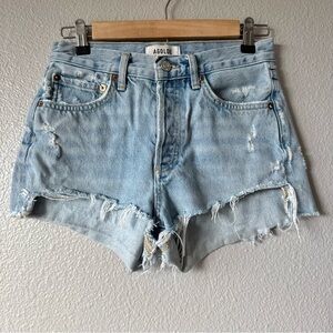 Agolde Parker Distressed Cut Off Jean Shorts